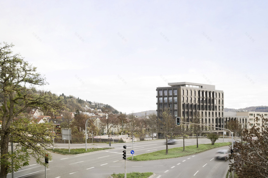 德国图宾根市生态友好木材混合结构商业大楼丨a+r Architekten-17