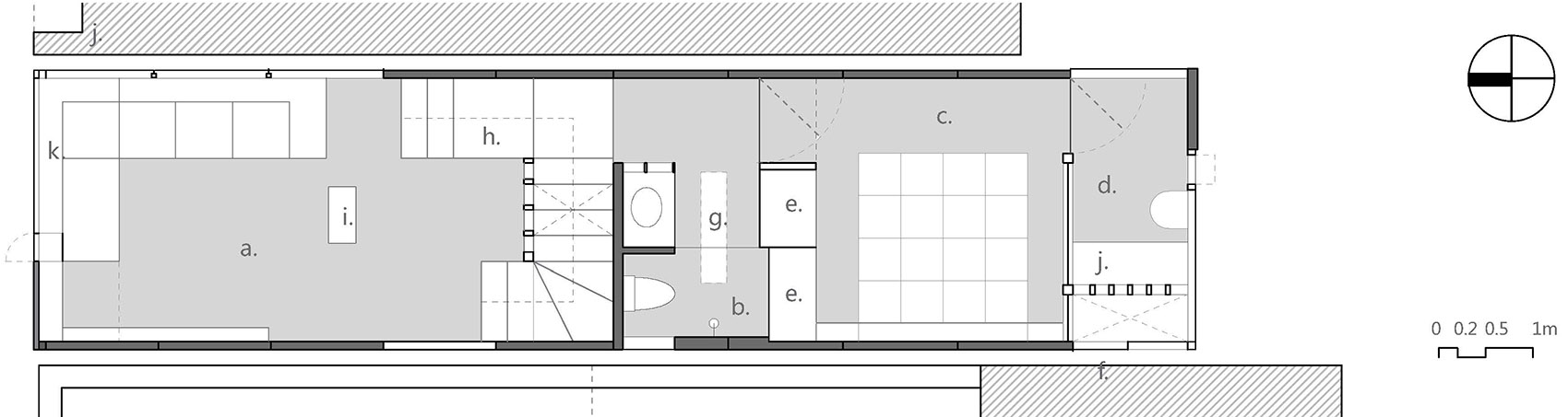 南北错层的箱体预制实验住宅，西安/5小时内建成一栋三居室住宅-37