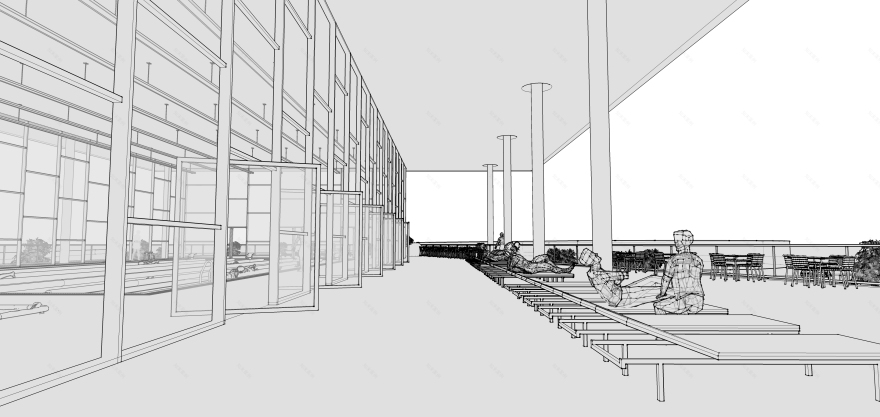 动感空间 | 泳池与屋顶的奇妙角度-29