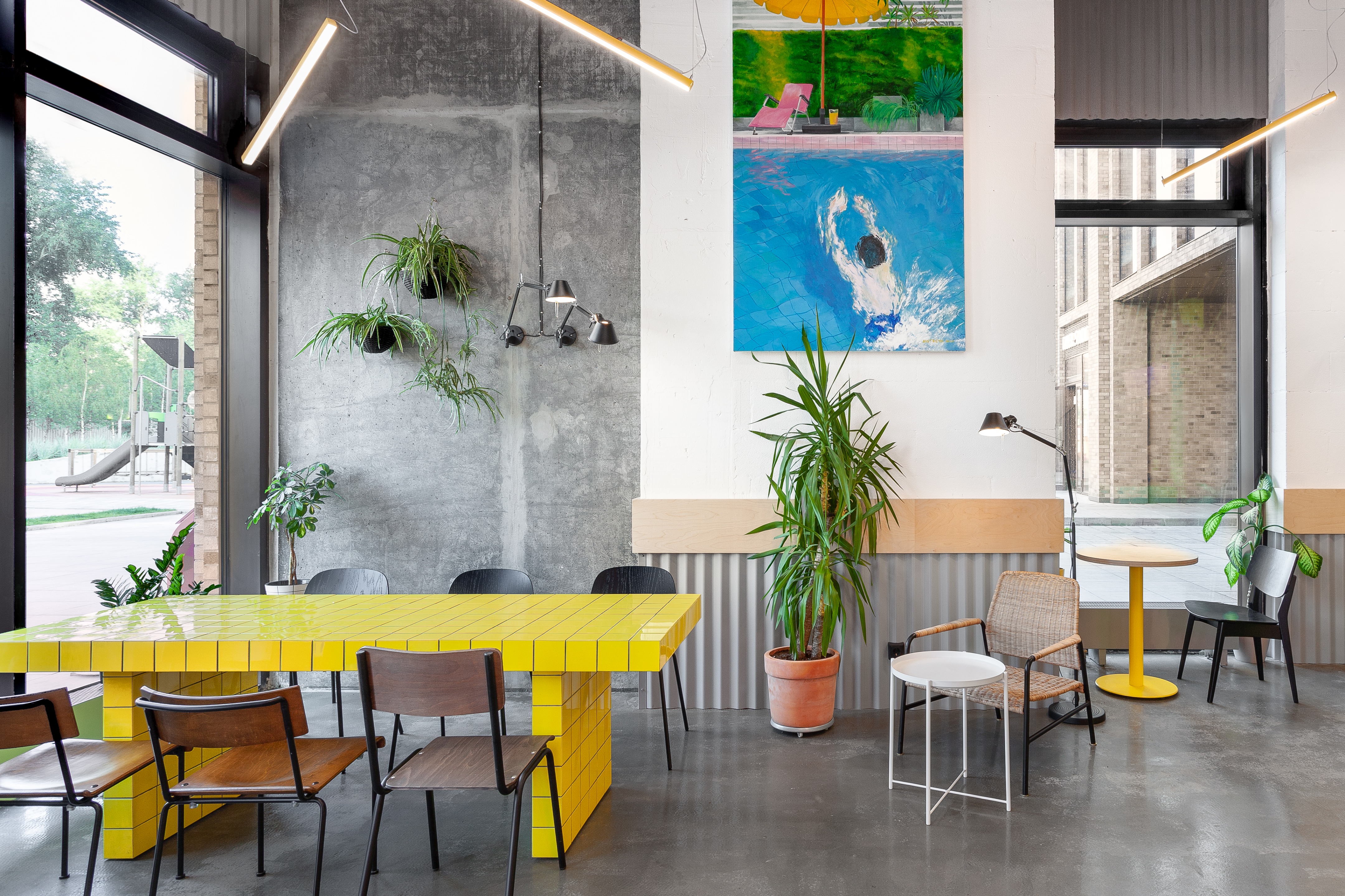 莫斯科住宅区「Savelovsky City」咖啡店，设计师以简约风格打造温馨空间-18