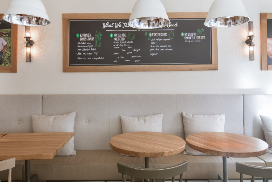 美国汉堡连锁店 B. Good 瑞士首店,温馨自然风的设计解析-3