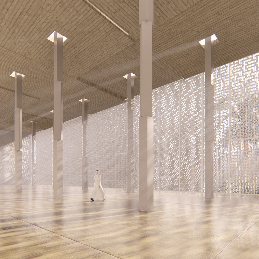 阿联酋绿意盎然的海滨清真寺-6