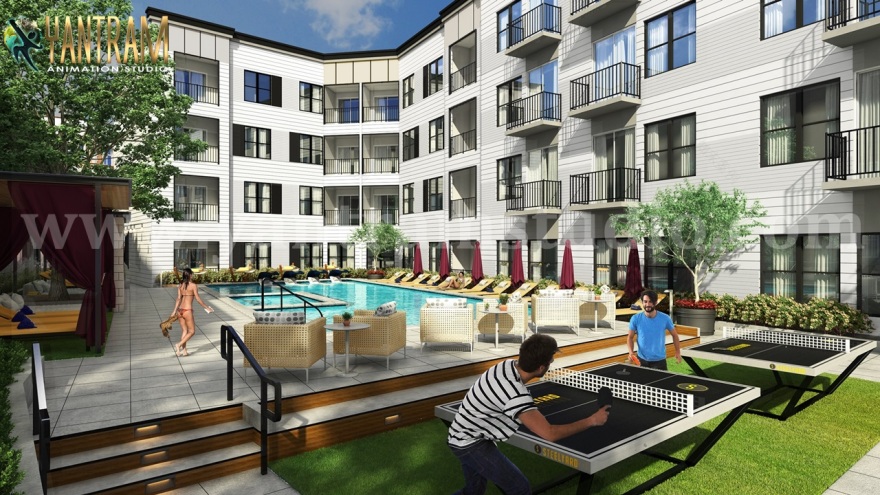 阿姆斯特丹创新住宅区 3D 设计展示-0