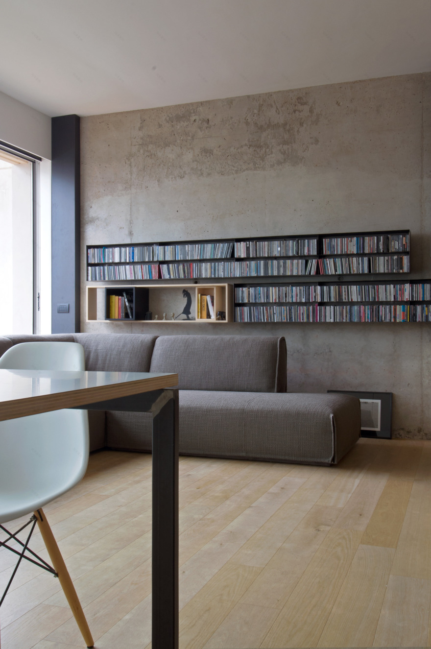 简约实用,功能齐全的家庭工作室公寓改造-14