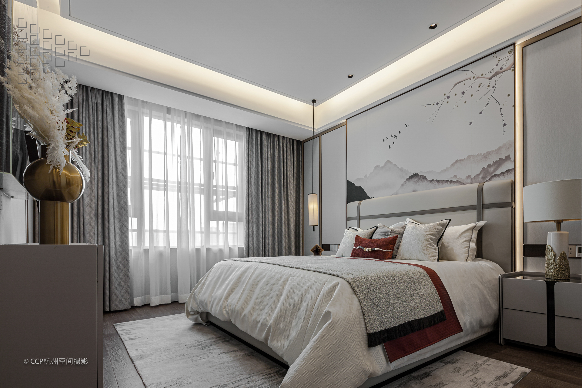 山海之间新中式样板房丨DK design-23