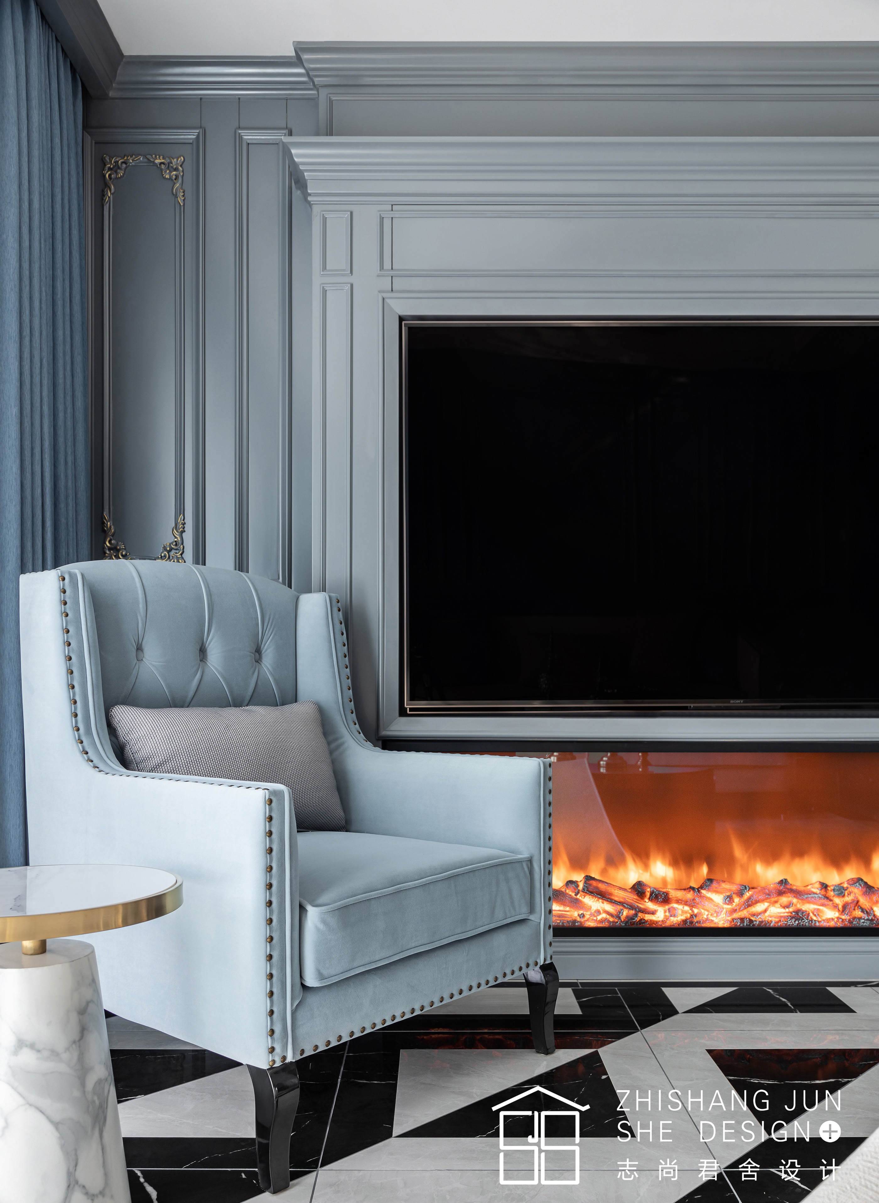 浪漫优雅，150㎡精装改造；低调内敛宁静优雅的法式，谁能不爱|志尚君舍设计-7