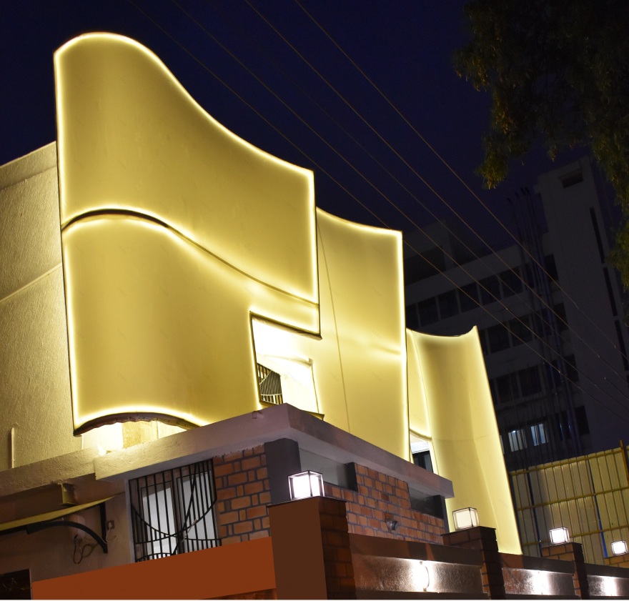 波浪形张力布别墅立面改造-7