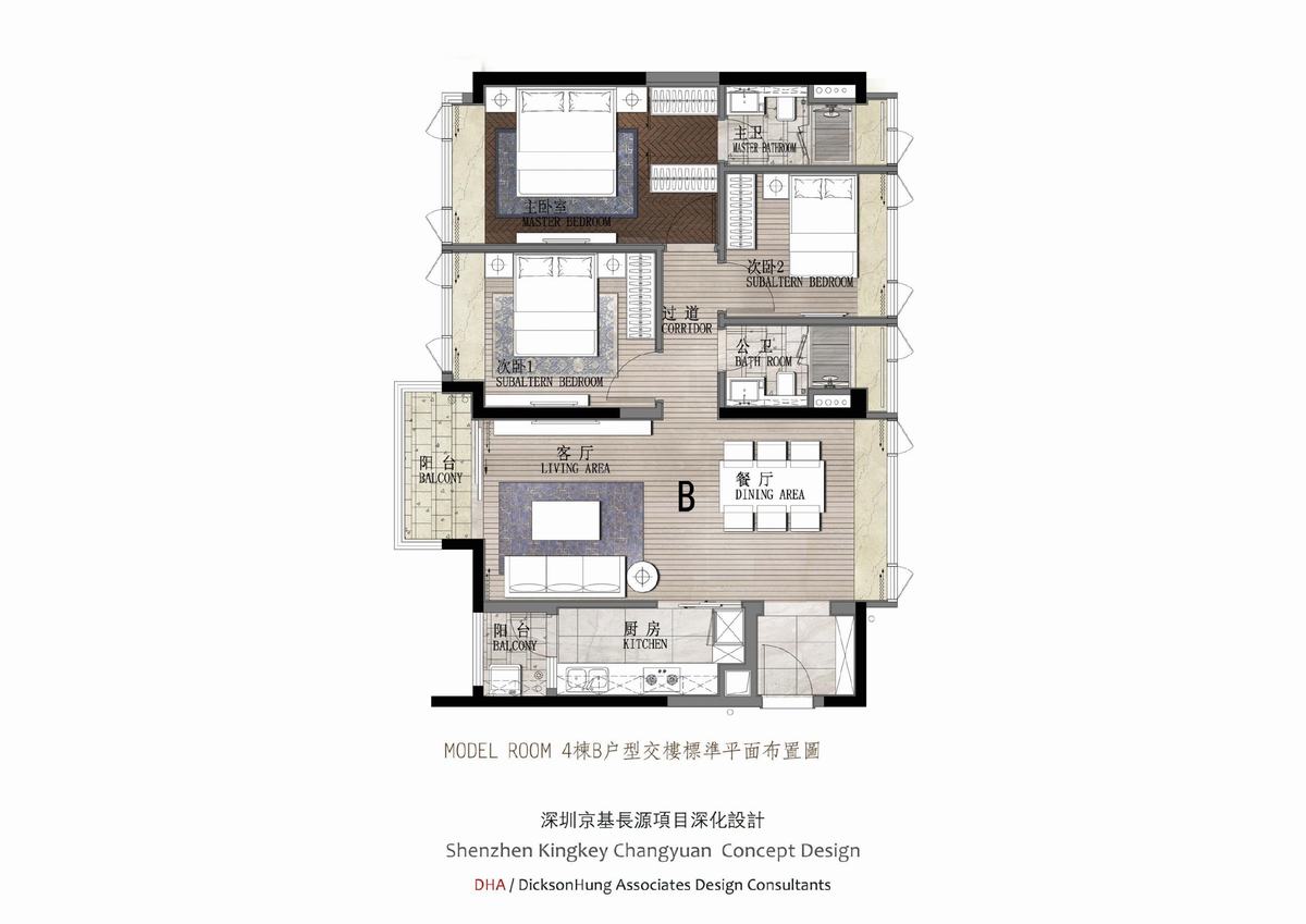 郑凯鸿丨深圳京基御景峯4栋交楼标准样板间+入户大堂电梯间施工图-13