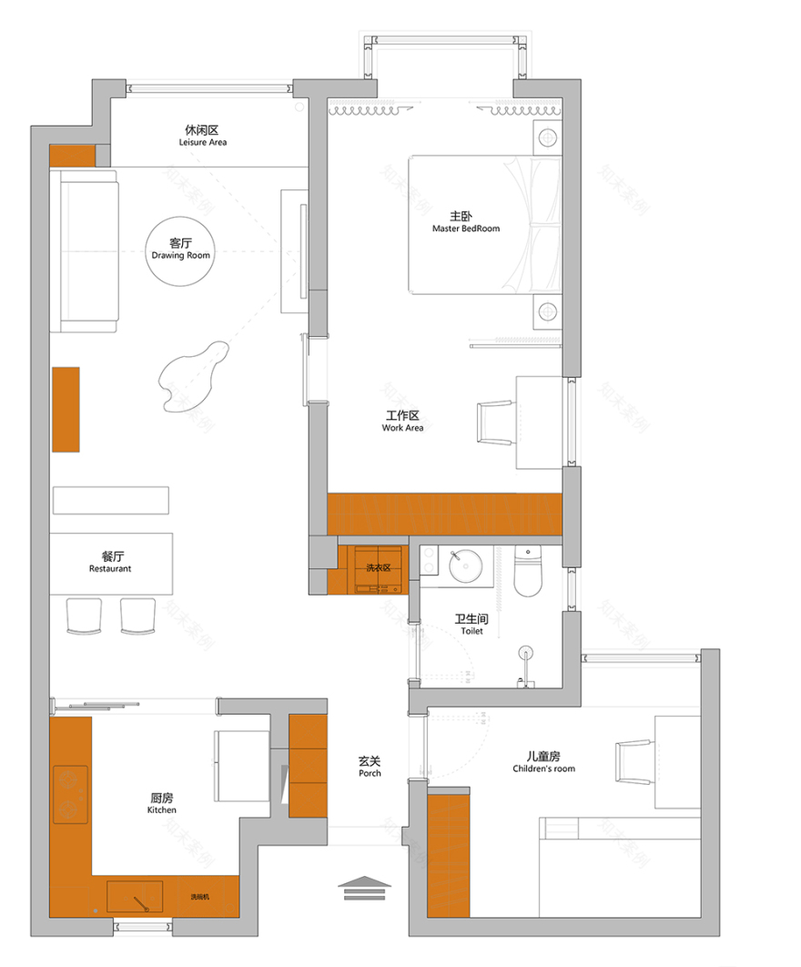 淄博名士豪庭现代北欧风住宅设计-18
