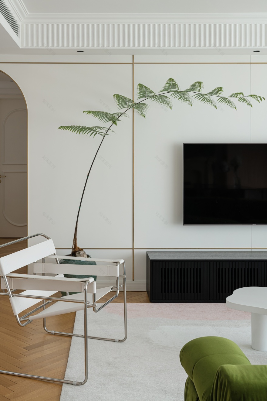 治愈系简法式风格住宅设计丨中国成都丨观白设计-18