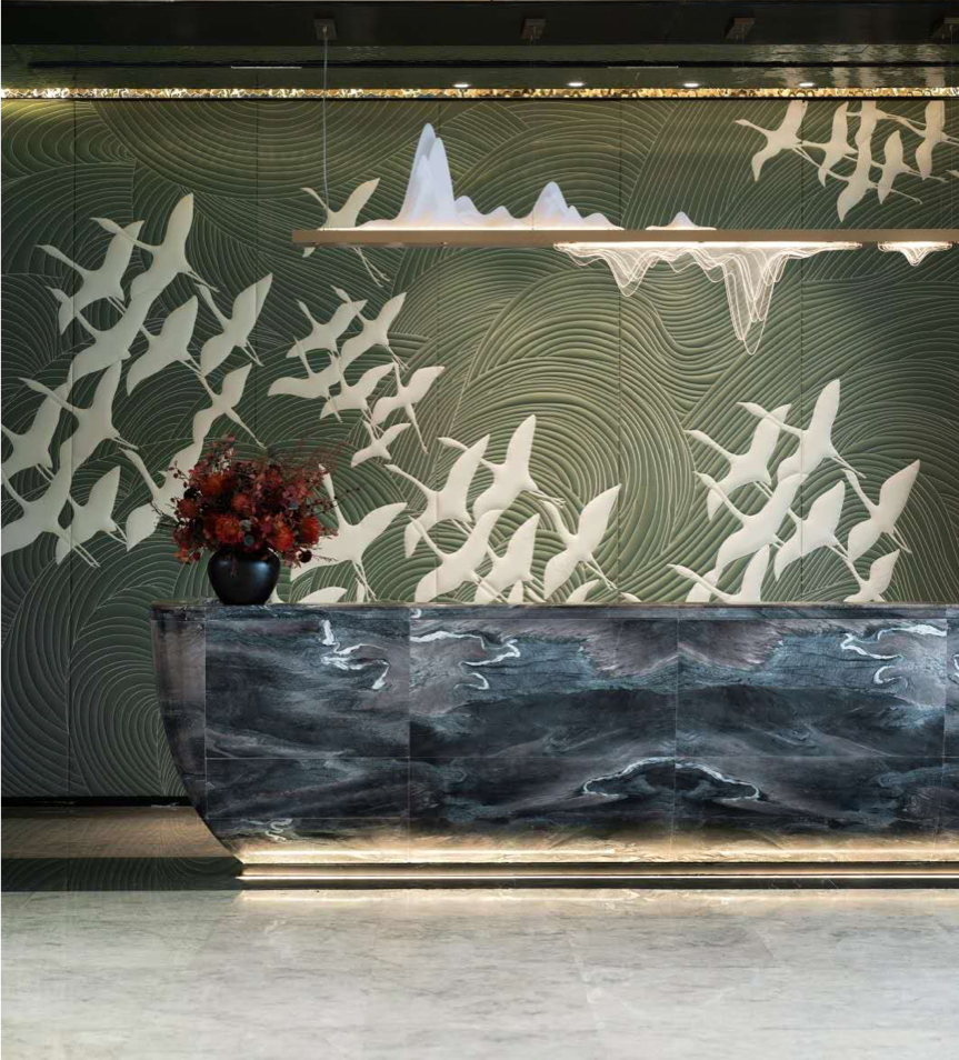 皮雕工艺在室内墙面设计中的应用-38