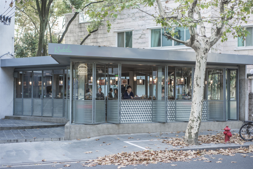 复古美式汉堡店,打破内外边界-4