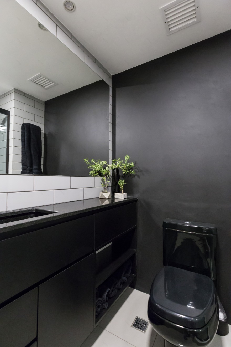 黑白灰的简约之家 | 巴西公寓设计案例-29