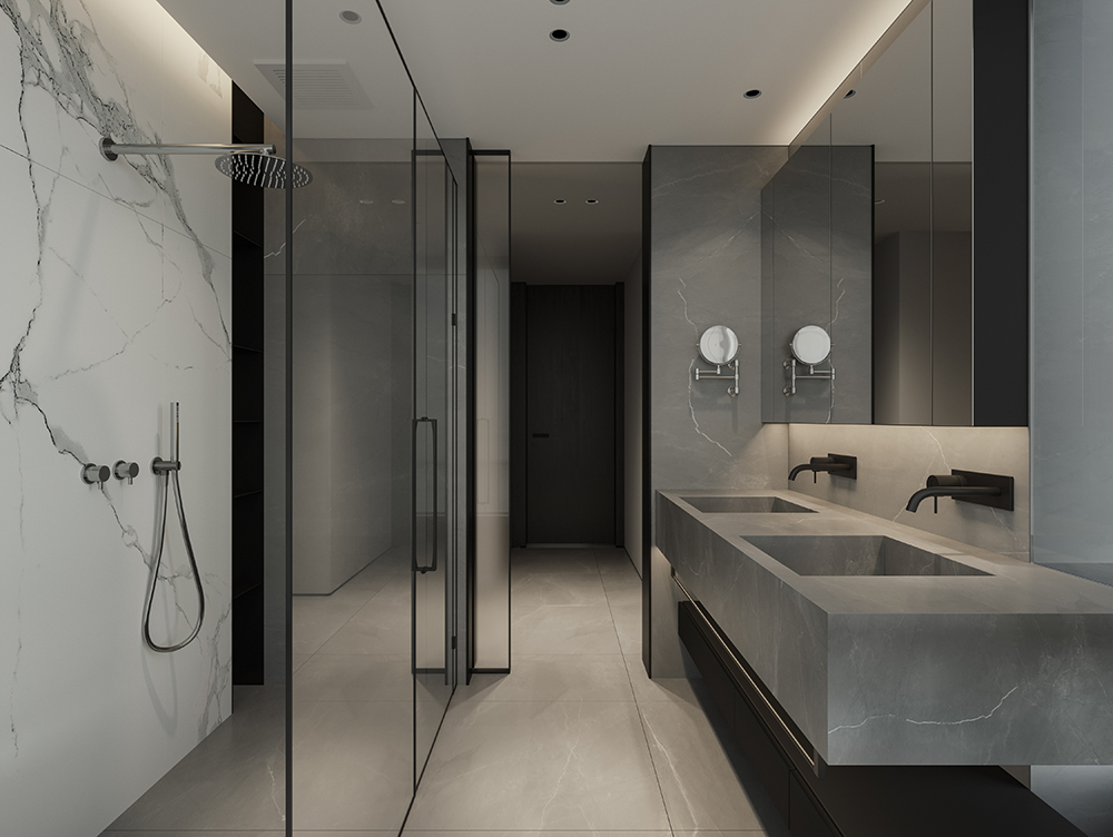 杭州 137㎡精装房重构 | 简约黑白灰,打造品质温馨居所-49