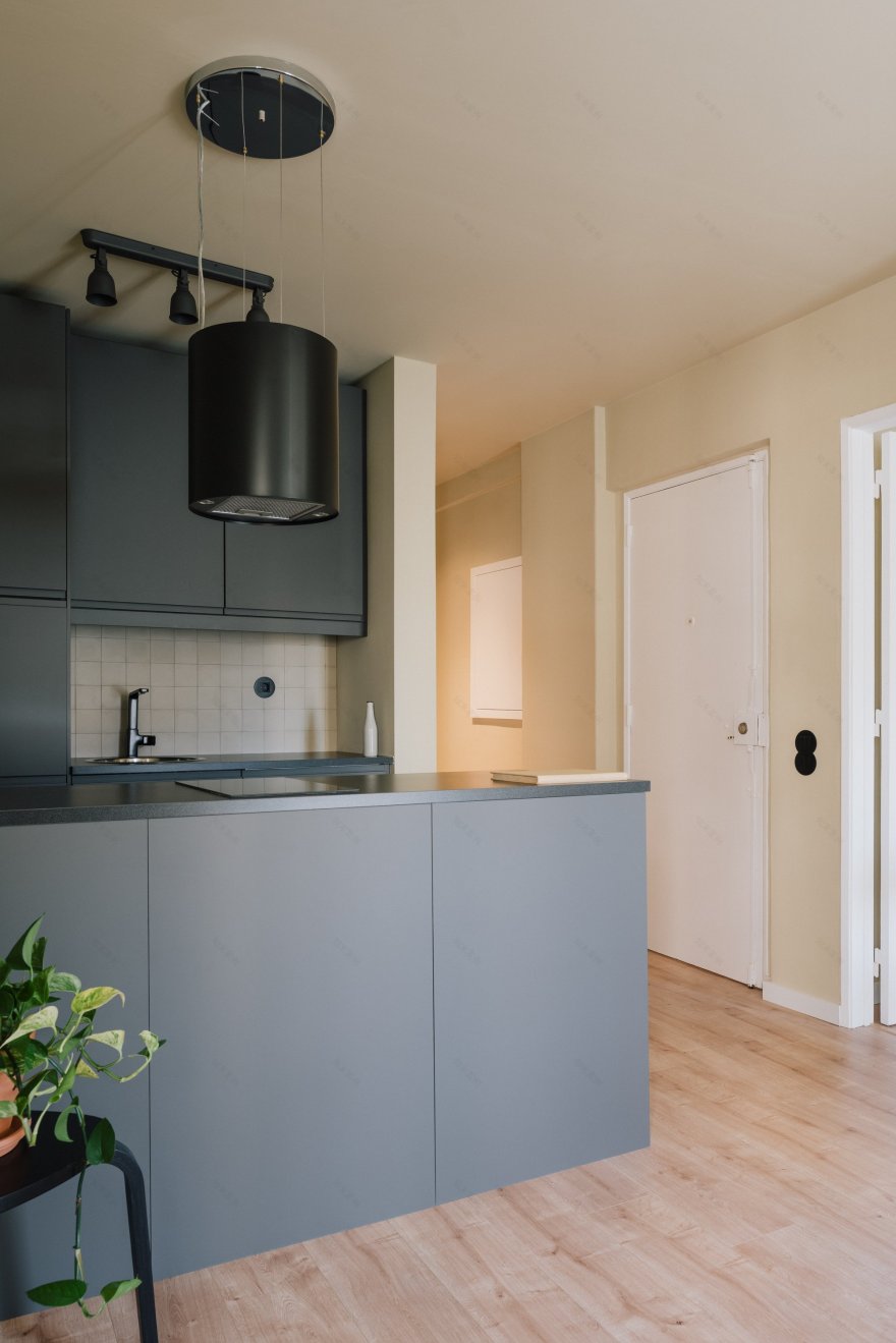 预算紧张的现代主义公寓改造-1