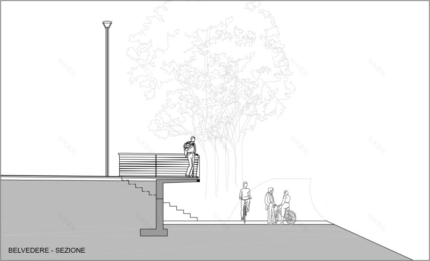 绿意盎然的多功能建筑与城市公园-21