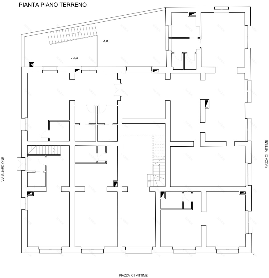 历史与现代交融的“第十三受害者广场”建筑改造-54