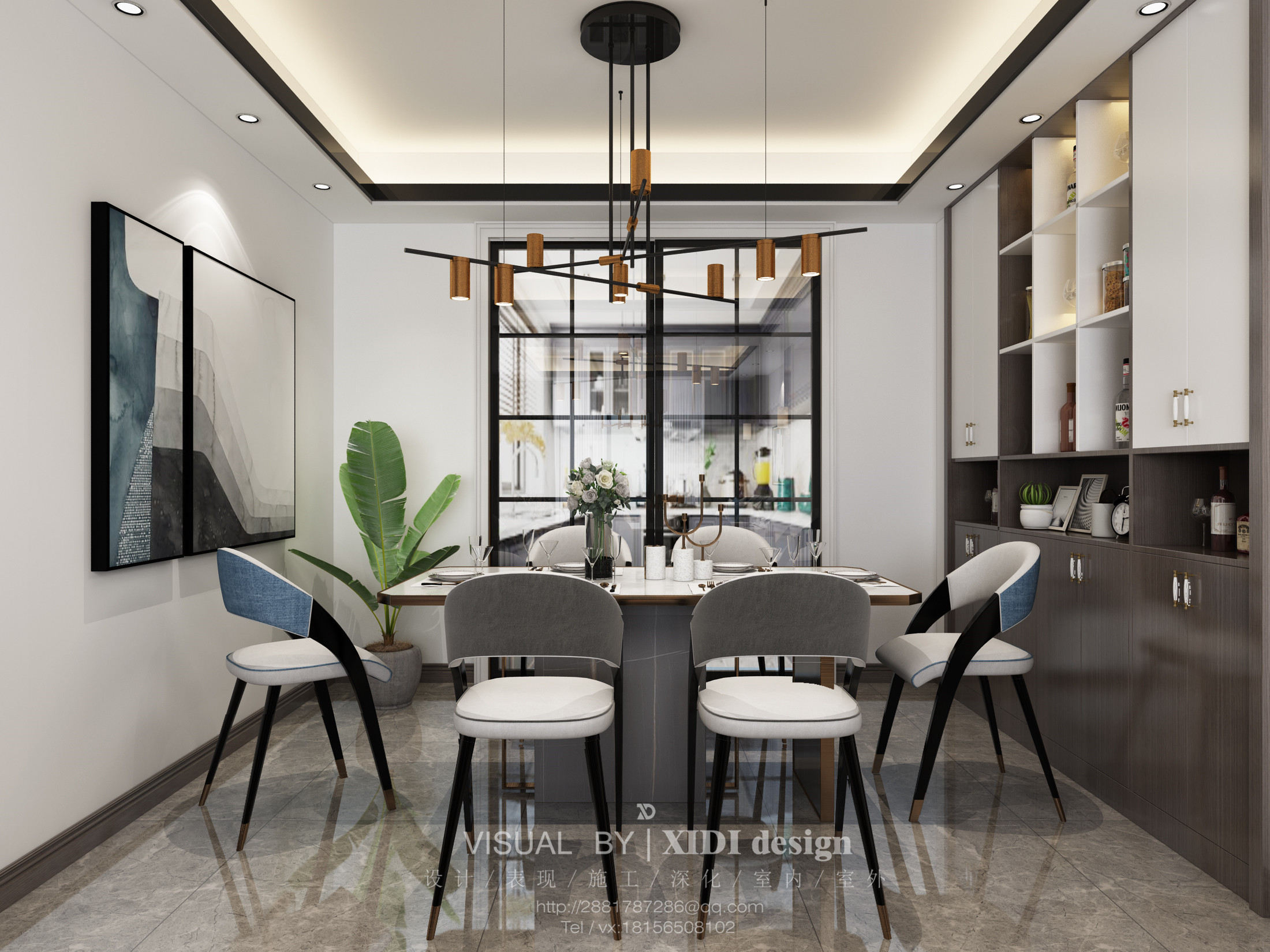 四月更新丨现代轻奢法式系列客餐厅餐厅合集-11