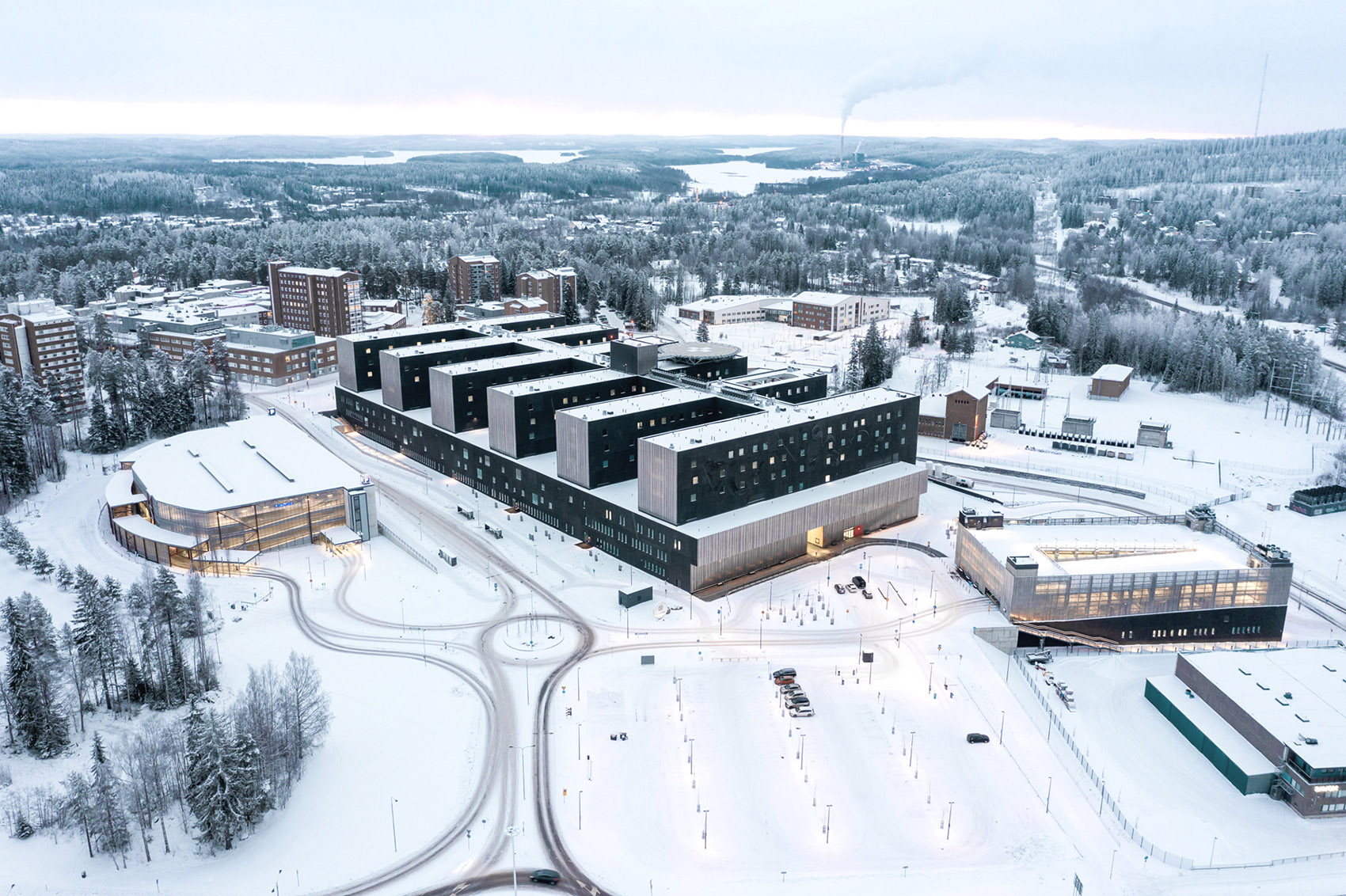 芬兰中部新星医院/一座具备全新创新理念和运作系统的未来医院模型-11