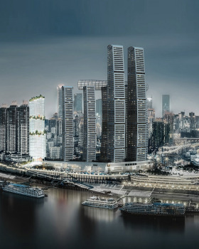 重庆朝天门海客瀛洲二期 | 垂直都市森林中的绿色天际线