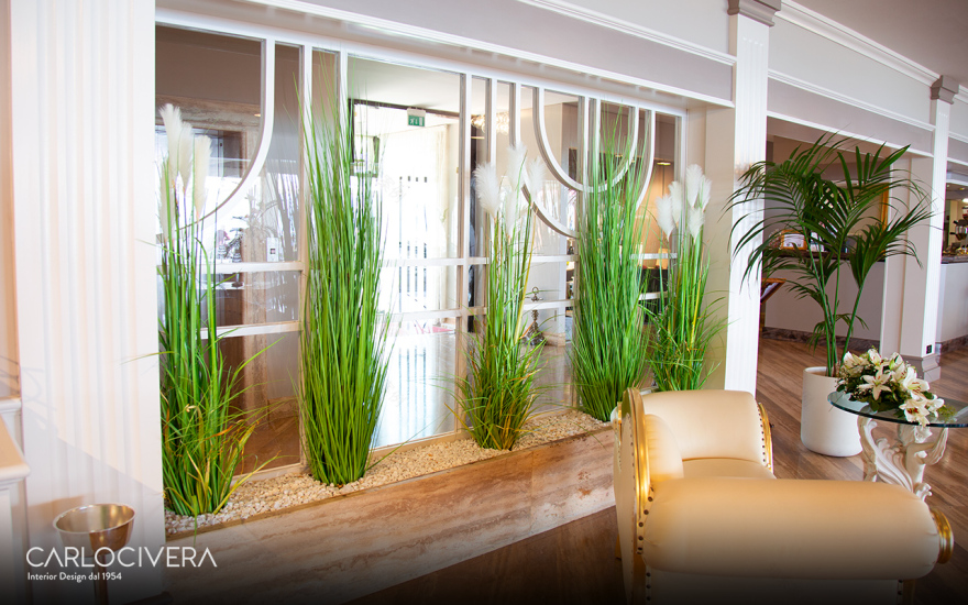 湖光山色——人工植物装点餐厅空间-3