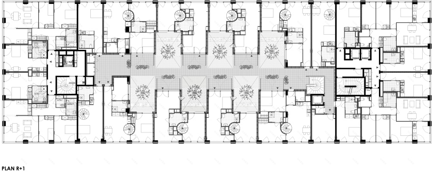 巴黎统一和谐低层区与高度多样高层区的住宅设计丨法国巴黎-72
