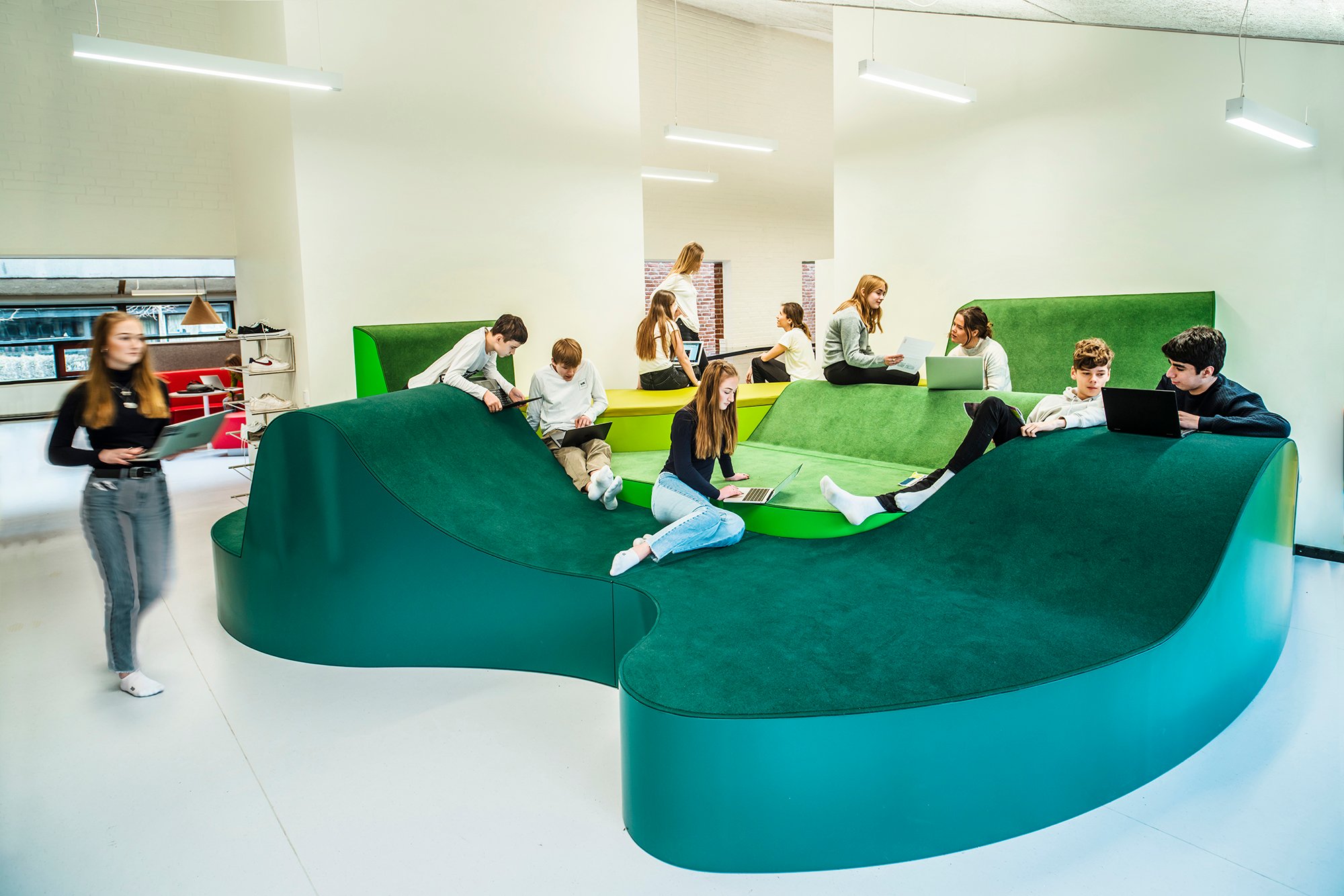 丹麦 Buddinge 学校创新学习空间-0