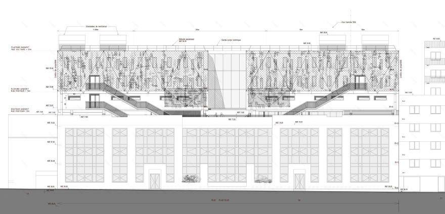 巴黎校园创新建筑设计,独立空中楼阁连接传统与未来-23