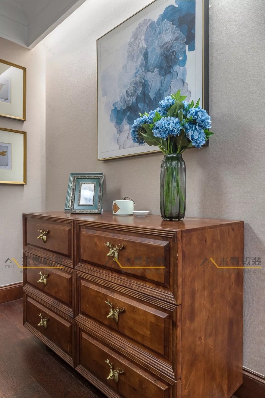 米夏软装打造优雅美式家居,温暖一家人的异国生活-37