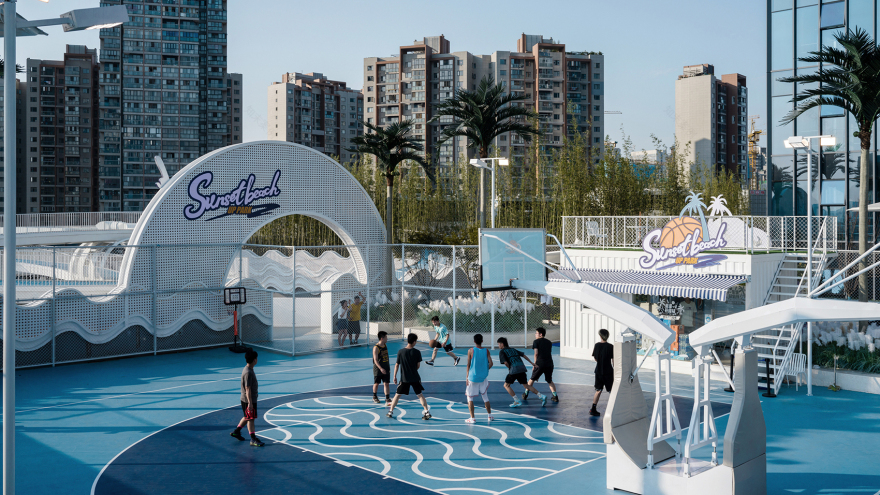 武汉江宸天街漂浮海滩球场丨中国武汉丨FLO景观设计事务所-32