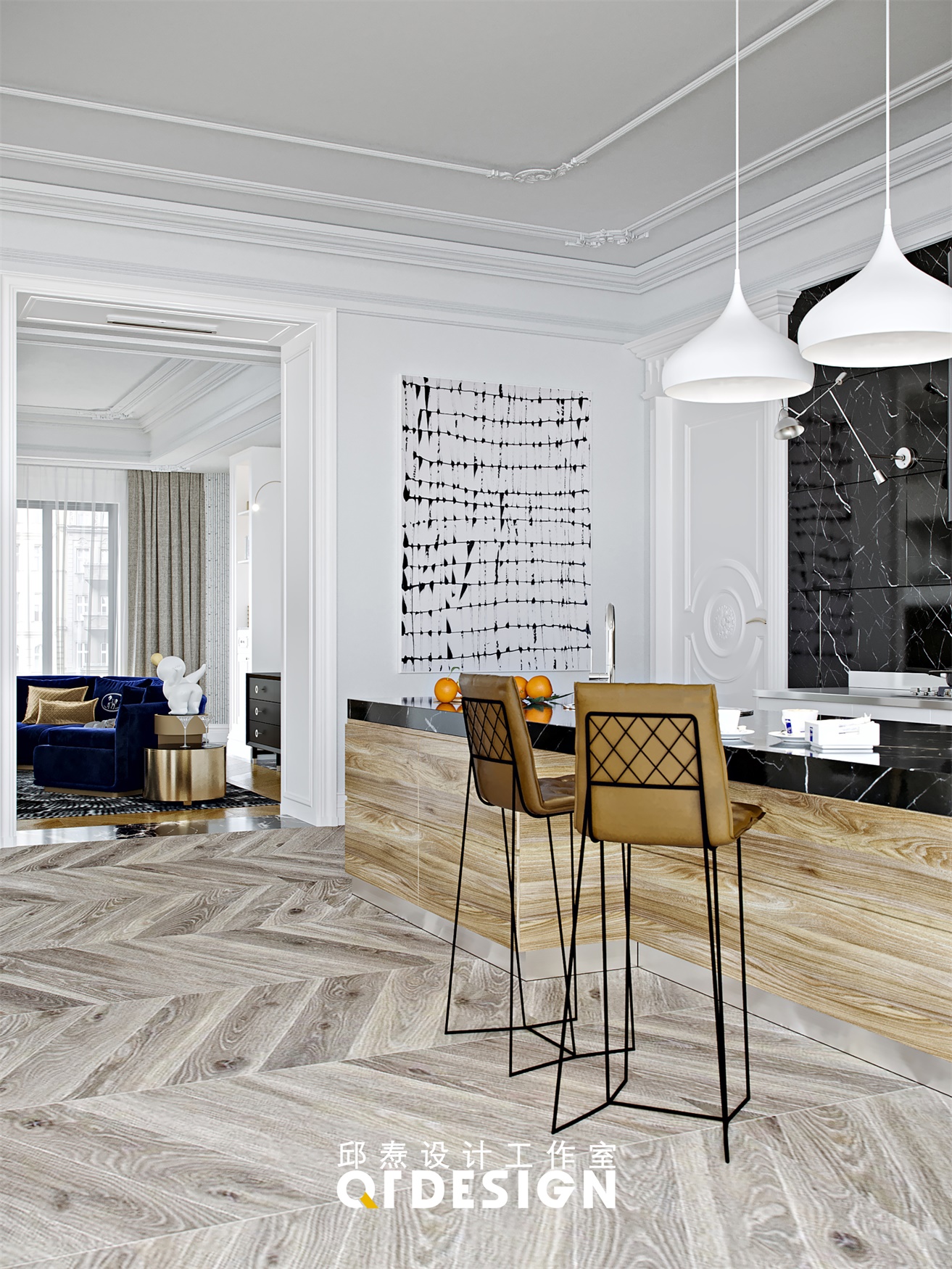 邱焘设计 / 现代法式丨古典和创新之间丨轻柔踱步-16