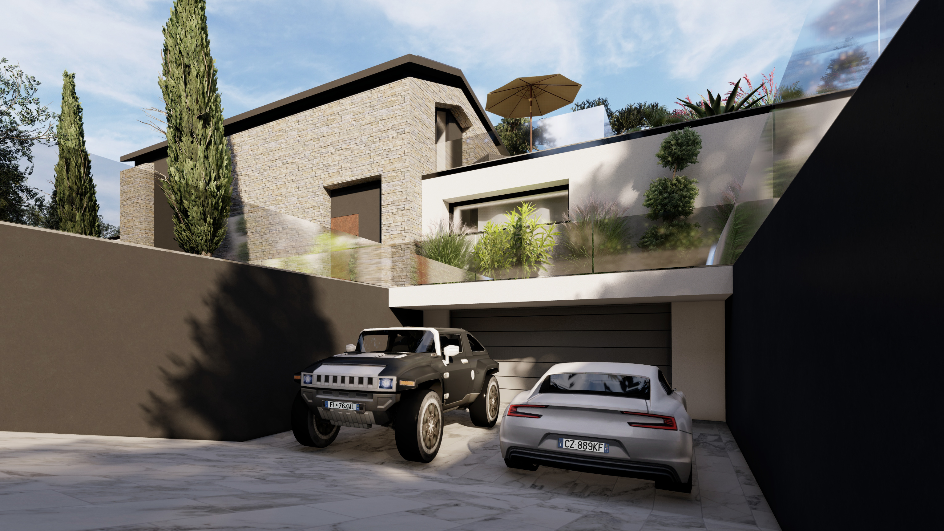 STUDIO A23丨别墅建筑丨Villa F+T-5