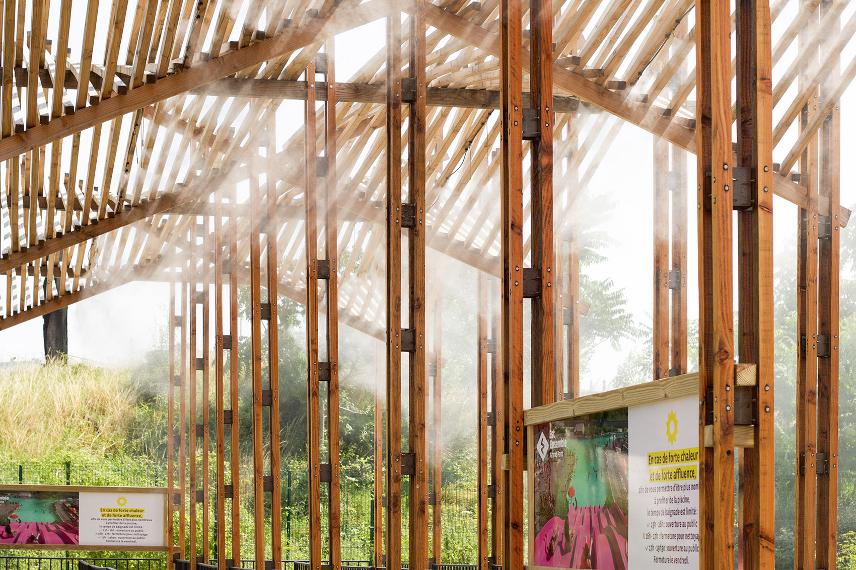 法国 Montreuil 游泳池前院景观装置丨法国巴黎丨Collective Parenthèse 事务所-16