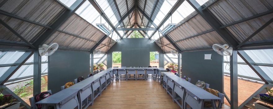 泰国震后重建的生态学校设计-5