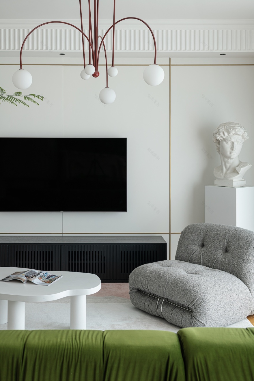 治愈系简法式风格住宅设计丨中国成都丨观白设计-20