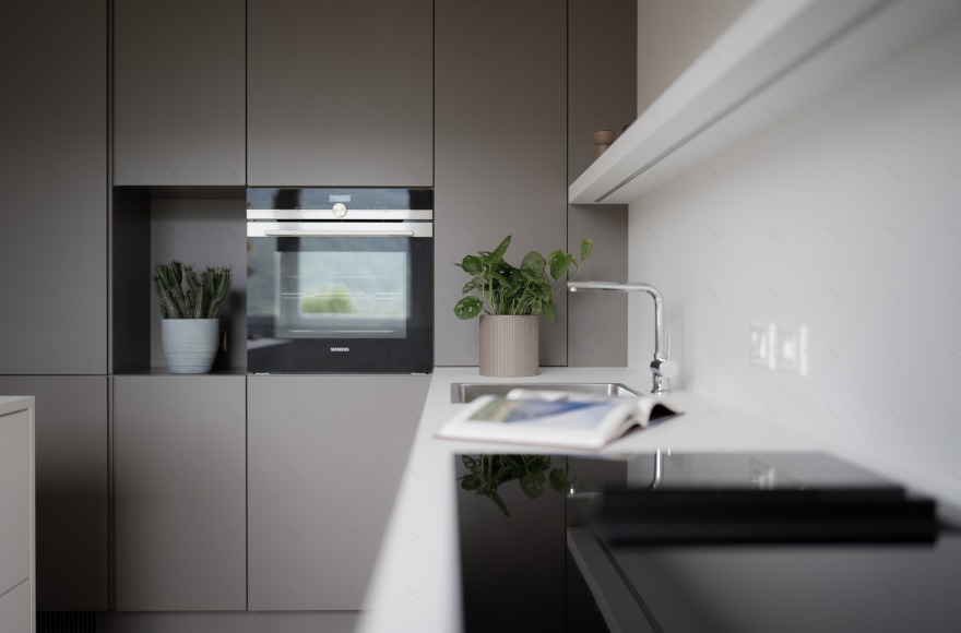 意式湖畔公寓的现代翻新-1