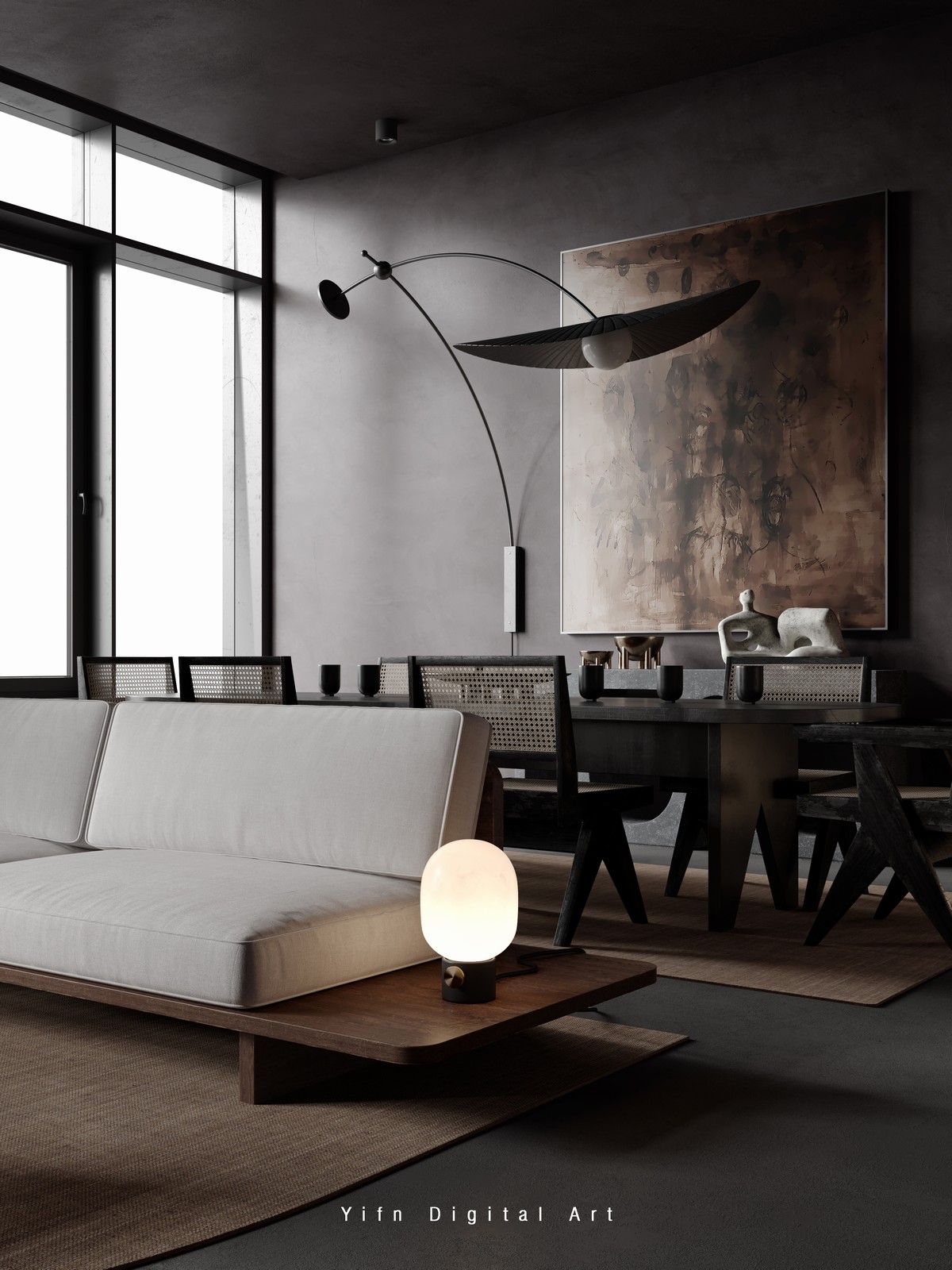 易梵 / 室内住宅 / corona,Rendering-9