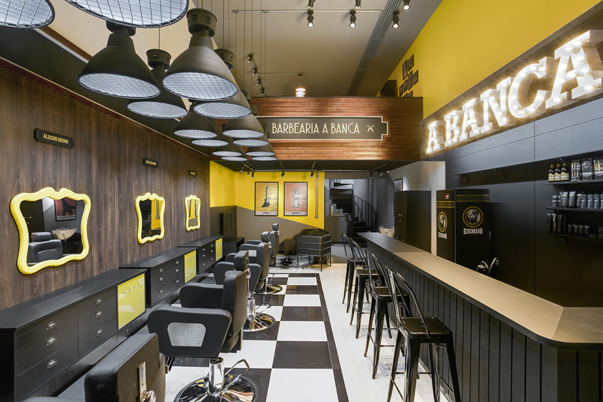 巴西工业风理发店设计-1