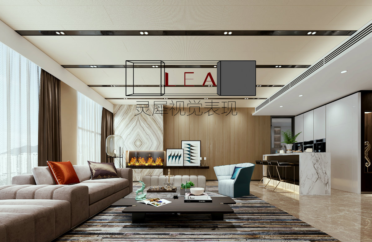 一个样板间的效果图表现-4