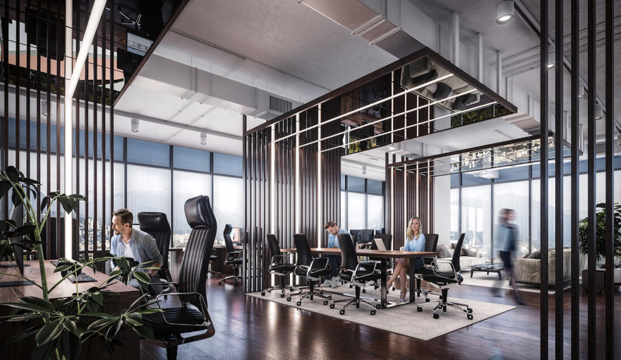 G Hub Residence // 3D Architectural Animation丨办公建筑丨Summyt Office // 3D Visualization-5