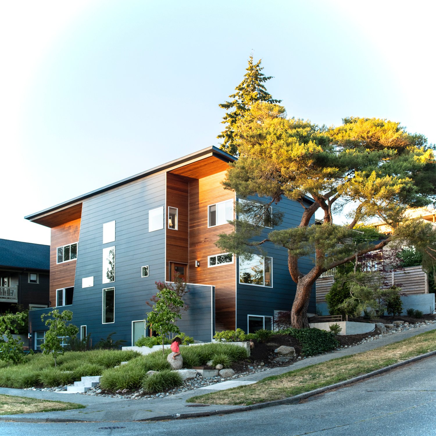 西雅图活力社区中的简约线性别墅-2