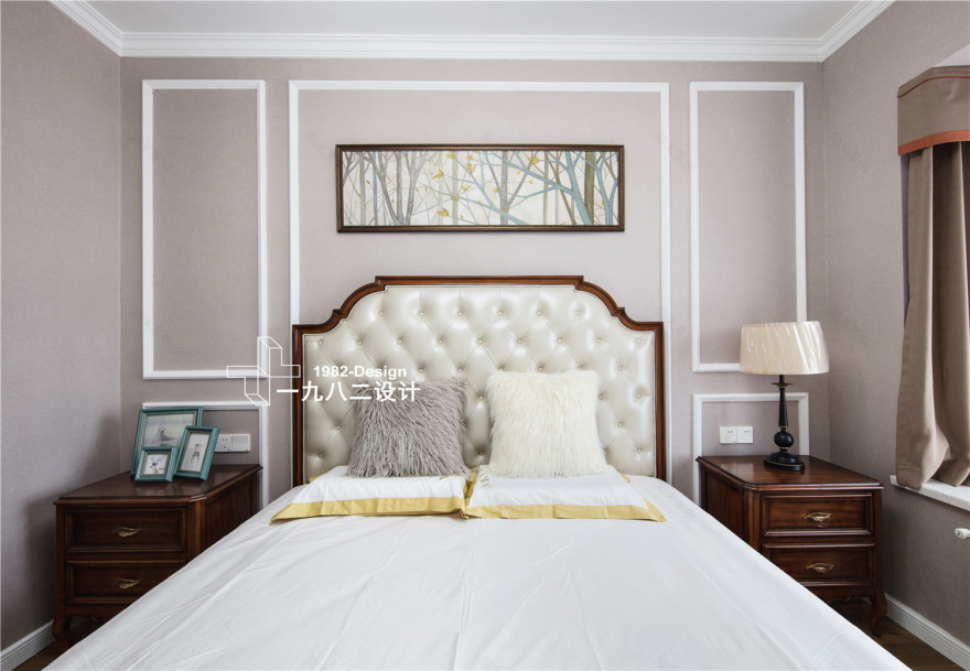 武昌群建星城现代美式实景拍摄,三居室温馨之家-37