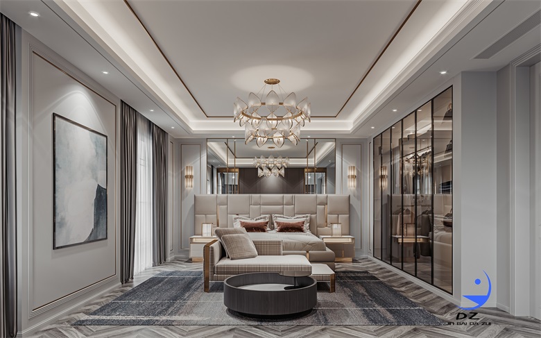 现代室内客餐厅卧室效果图案例分享-1
