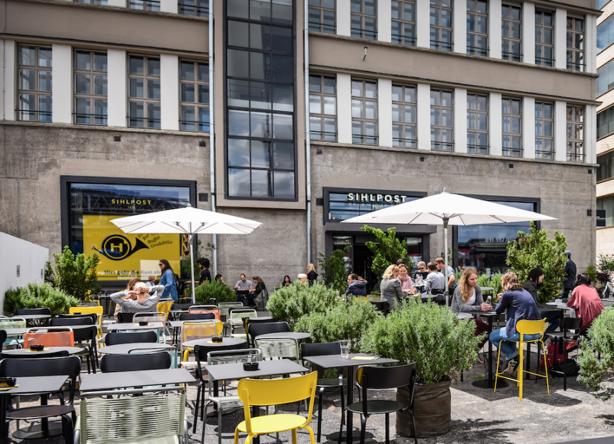 瑞士 Sihlpost Hiltl 餐厅设计-19