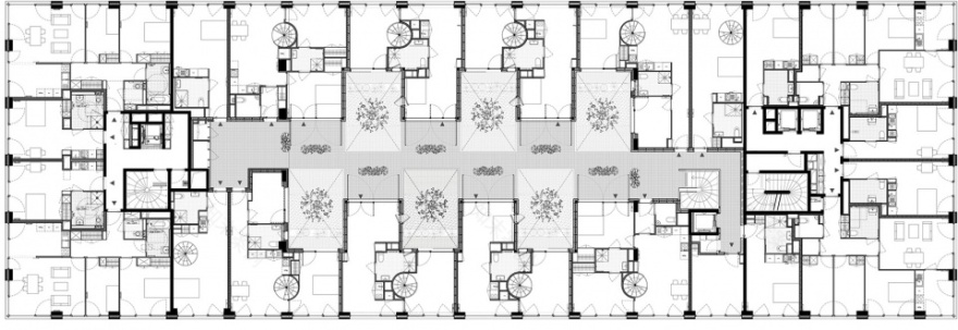 巴黎统一和谐低层区与高度多样高层区的住宅设计丨法国巴黎-51