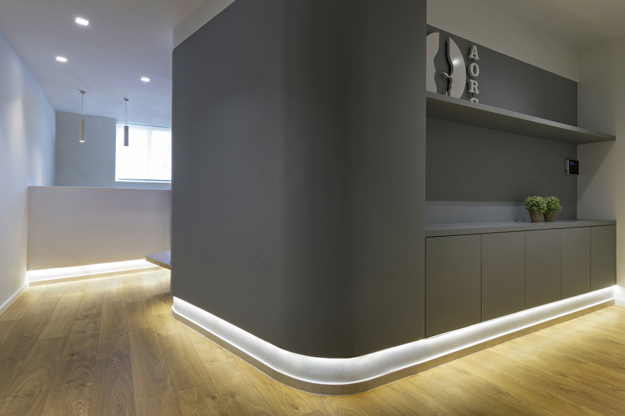 S 形元素分隔功能,60 平米骨科诊所的高效设计-1