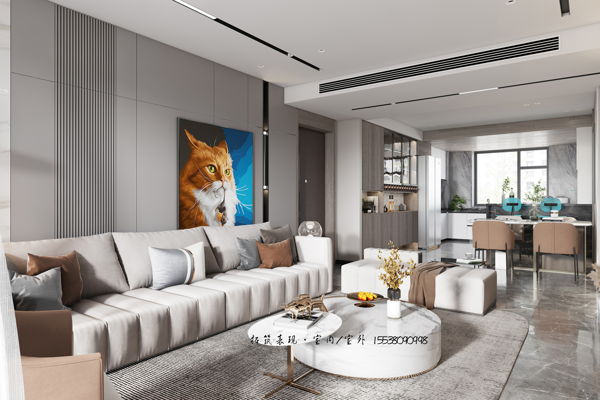 现代轻奢客餐厅案例-2