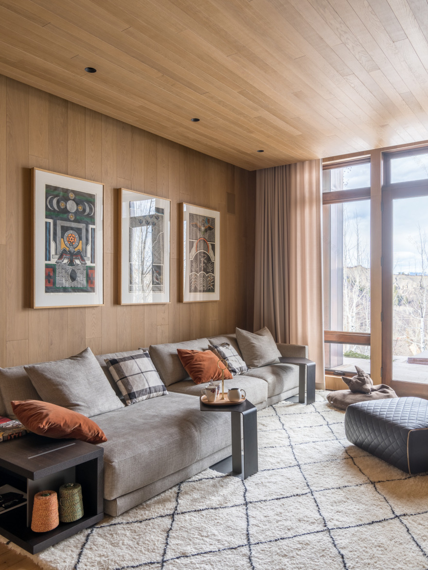 巴西 Patricia Martinez 打造 Aspen Snowmass 家庭别墅,自然有机风格温馨实用-11