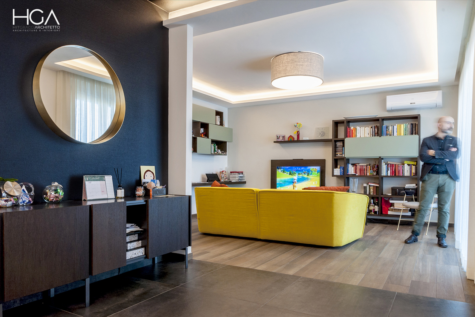 新旧融合,开放式公寓设计展现空间魔法-3