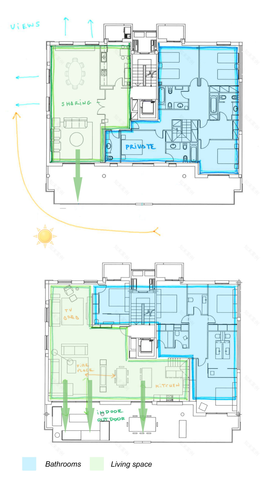 地中海风格的双层公寓设计-21